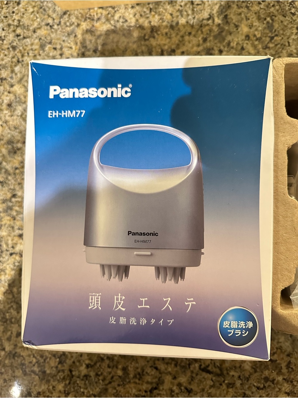 BRAND NEW! Panasonic EH-HM77 Scalp Massager – Silver and White